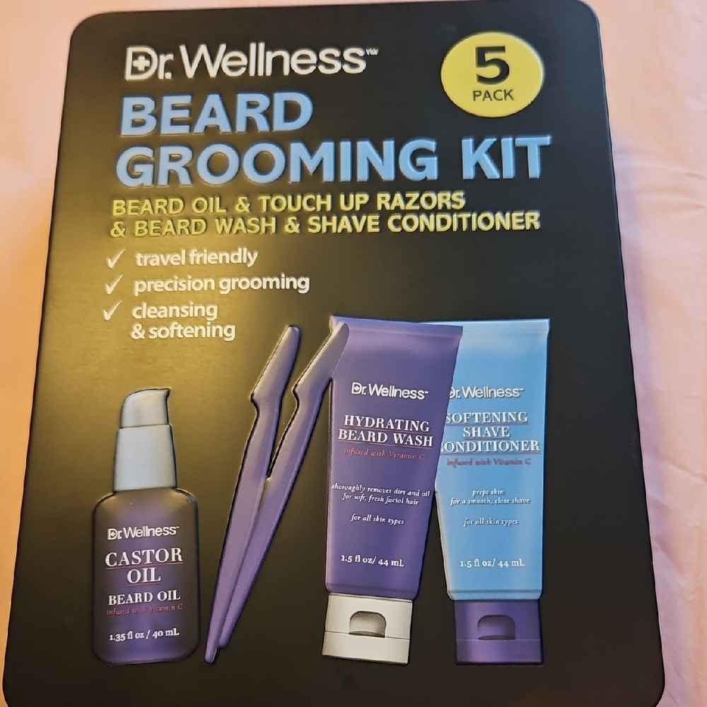 Beard Grooming Kit - BlackPurple